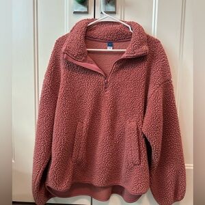 Pink Sherpa Quarterzip